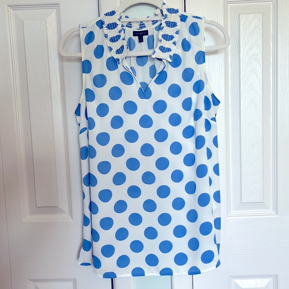 Talbots sleeveless blouse size medium